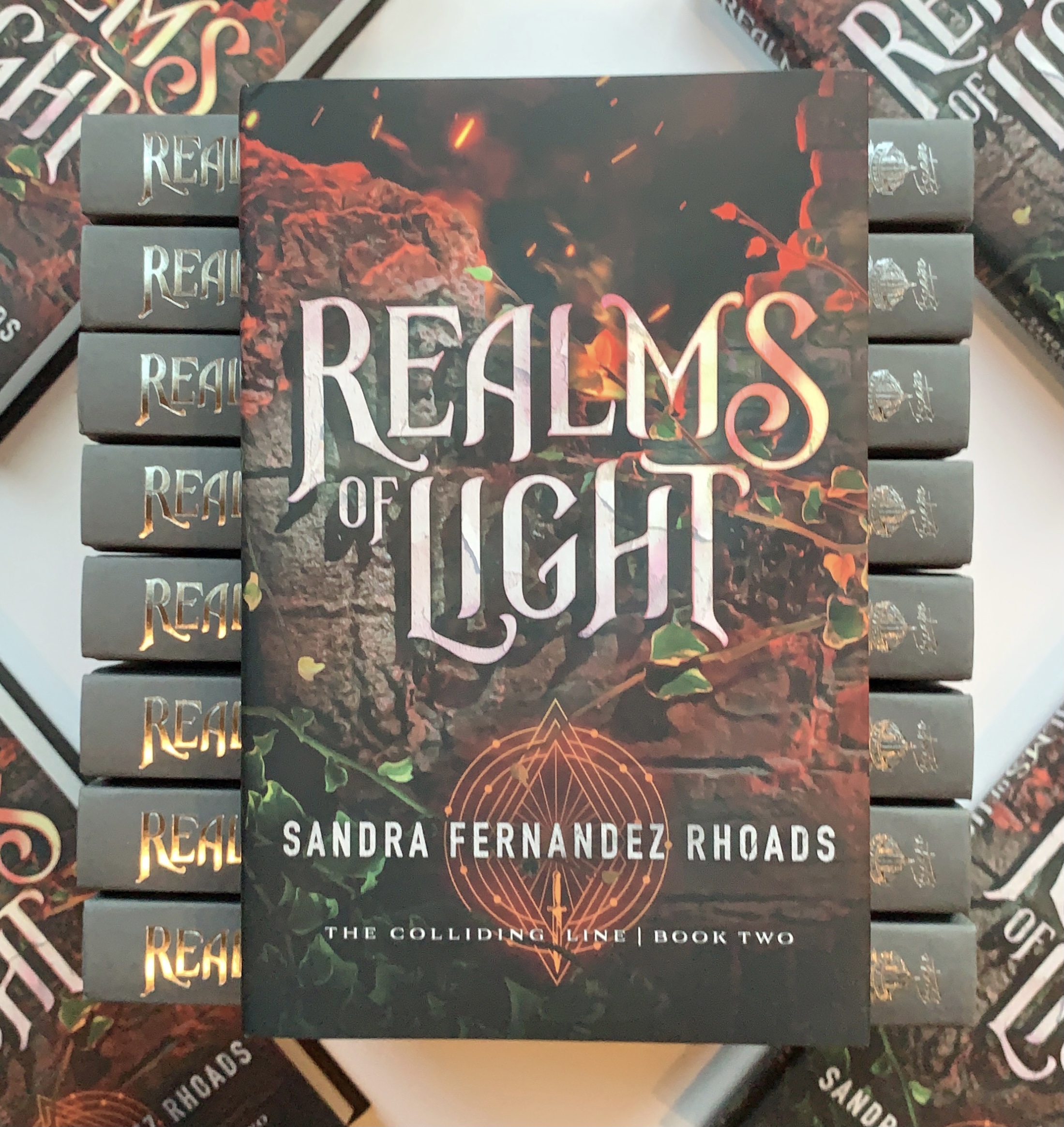 Official Book Media of Realms of Light for Sandra Fernandez Rhoads Press Kit